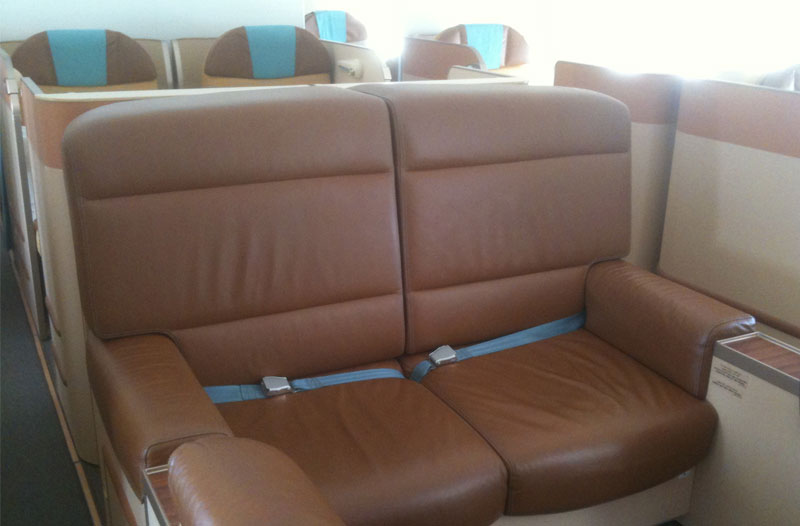 Oman Air First Class im A330 - Loungebereich